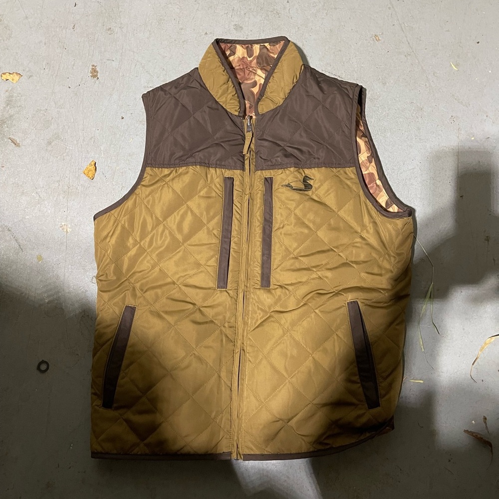 Men's Quilted Vest - Brown
